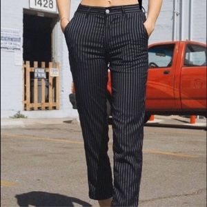 Brandy Melville Black Pin Stripe Pants Skinny